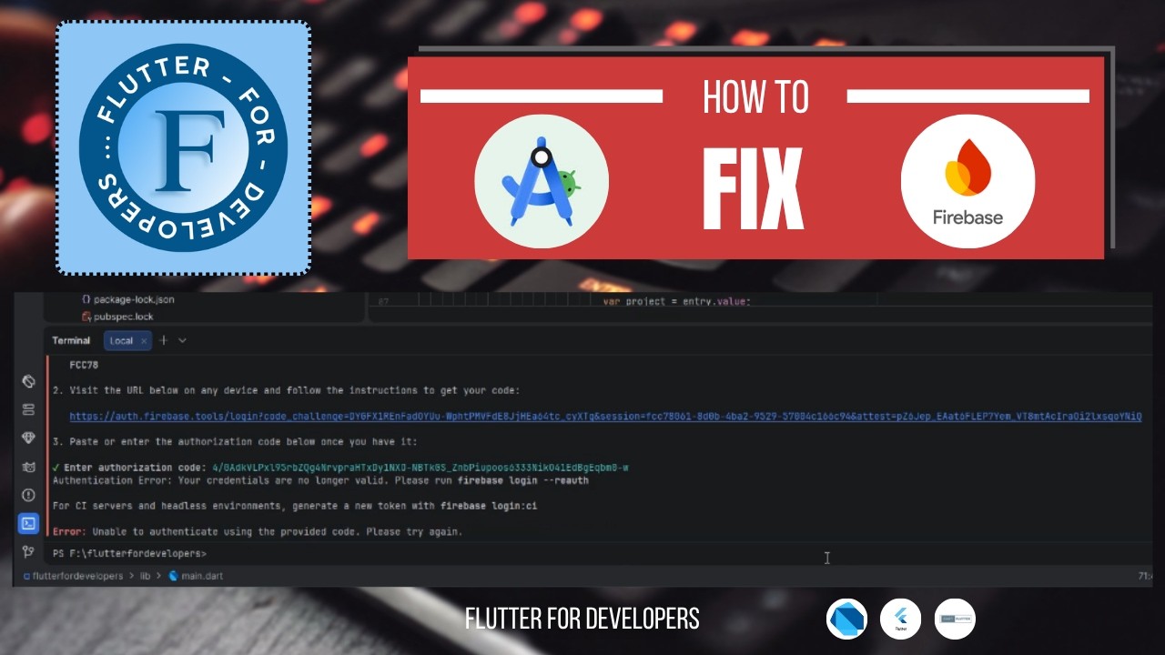 Firebase Login Authentication Error Fix | Credentials Are No Longer Valid | 2026