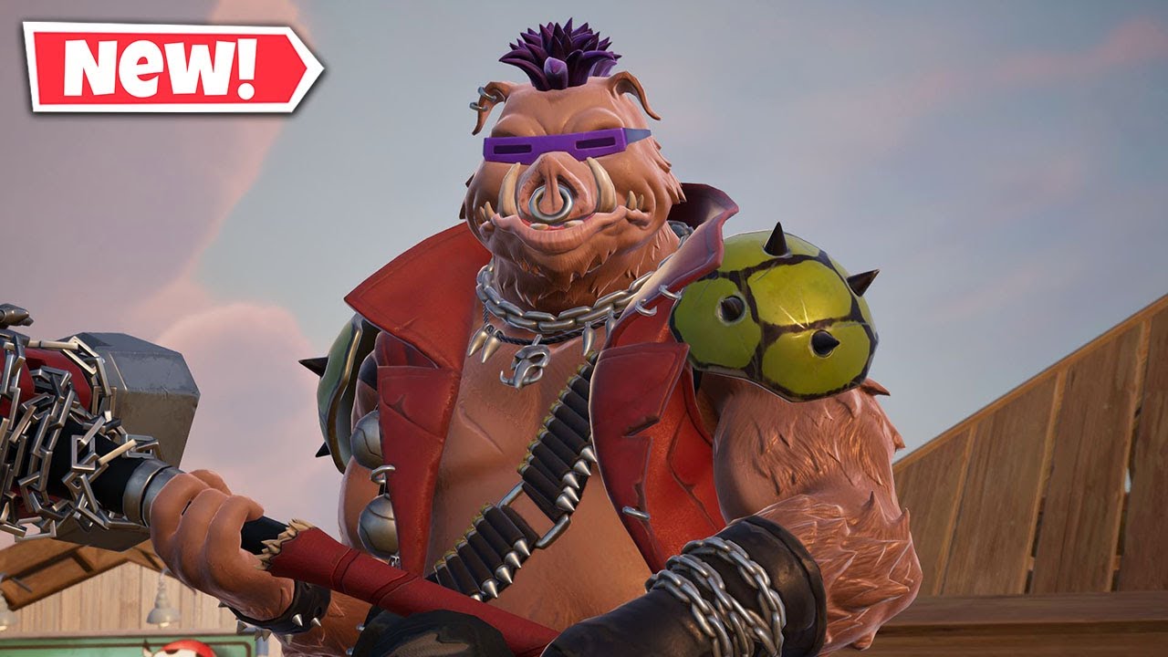 НОВЫЙ геймплей скина БЕБОПА в Fortnite! (TMNT)