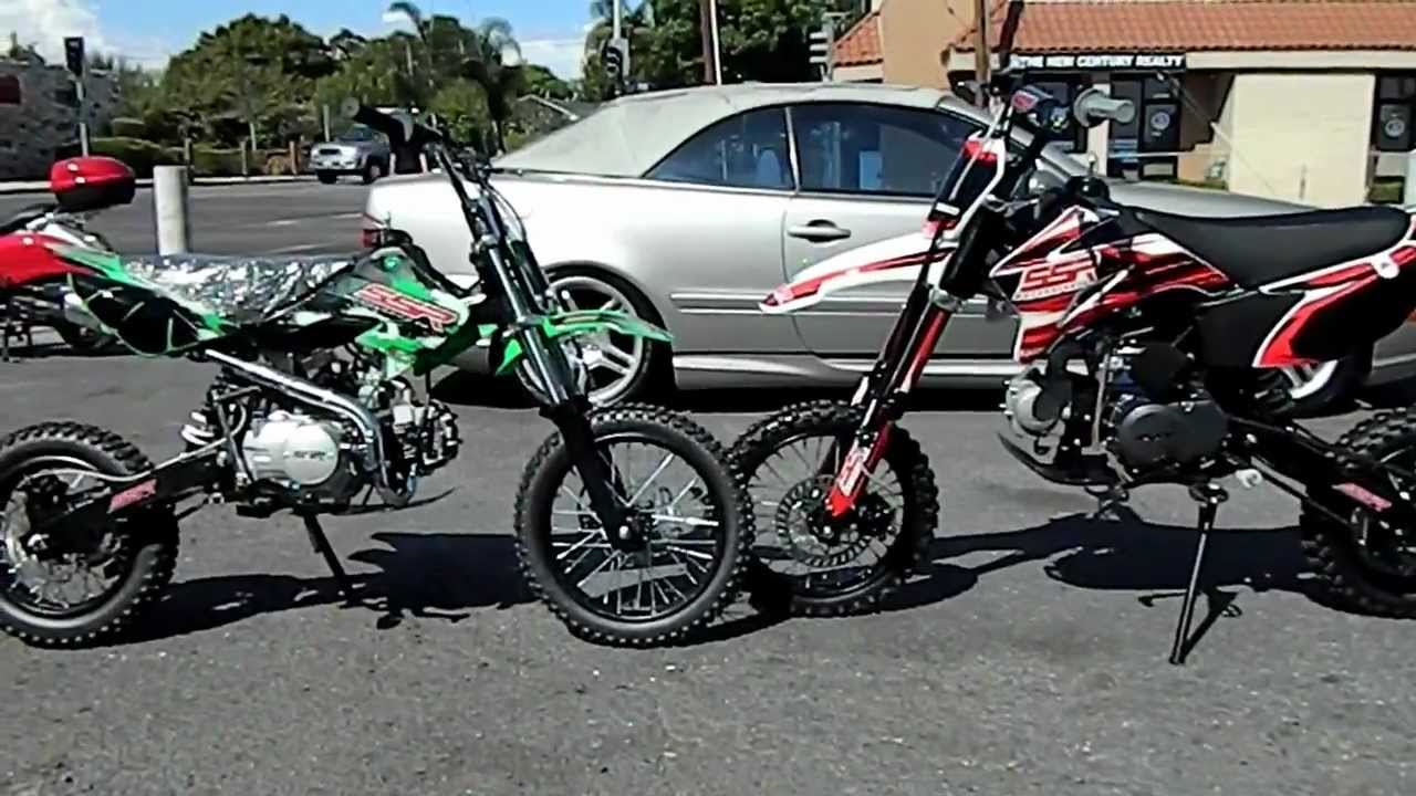 SSR PIT BIKES SR 125cc DIRT BIKE and SSR SR125TR 125cc PIT BIKES COMPARISON by HIGH STYLE
