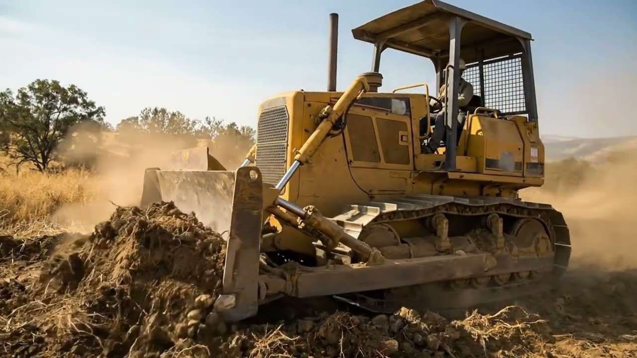 4k/ Powerful Bulldozer Soil Clearing | Heavy Equipment Land Preparation Work
