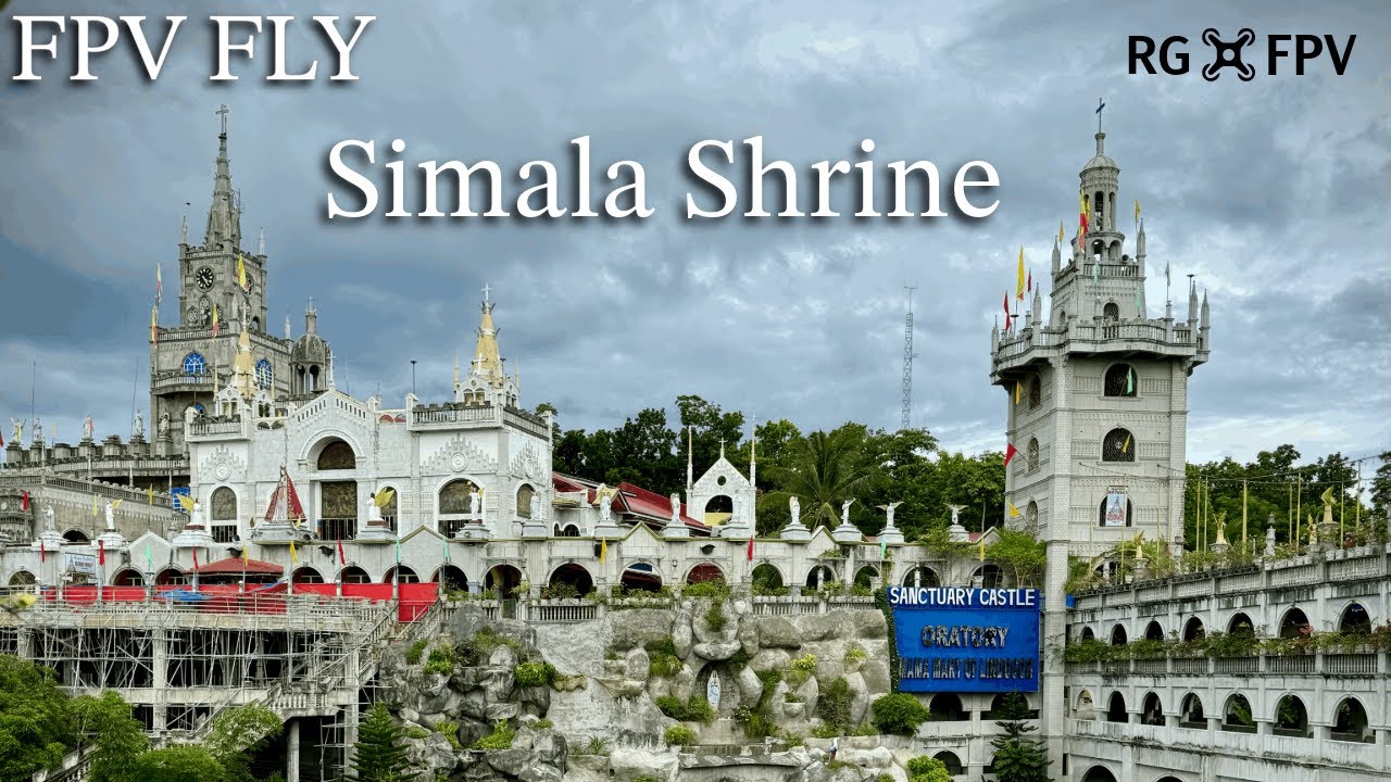 Simala Shrine (The Castle Church) Cebu Philippines 🇵🇭 4K. FPV Drone fly 2024.