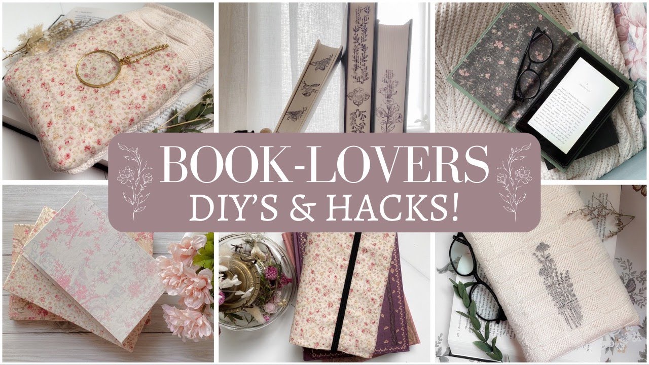 Book DIY's & Hacks! (How to turn a Paperback into Hardback Book, DIY Kindle Cover, DIY Book Sleeve!)