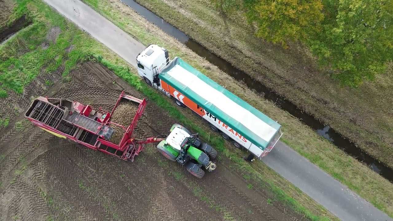 Fendt 728 + Grimme SE 150-60 | Aardappels rooien 2025 | Van Donkersgoed BV