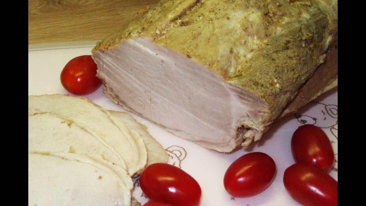 Schab kr&oacute;tko gotowany, domowa wędlina, pyszna, soczysta- przepis