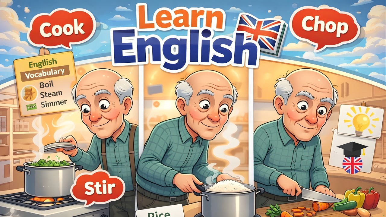 Speak English Daily – Kitchen  Easy Sentences (A1–A2)