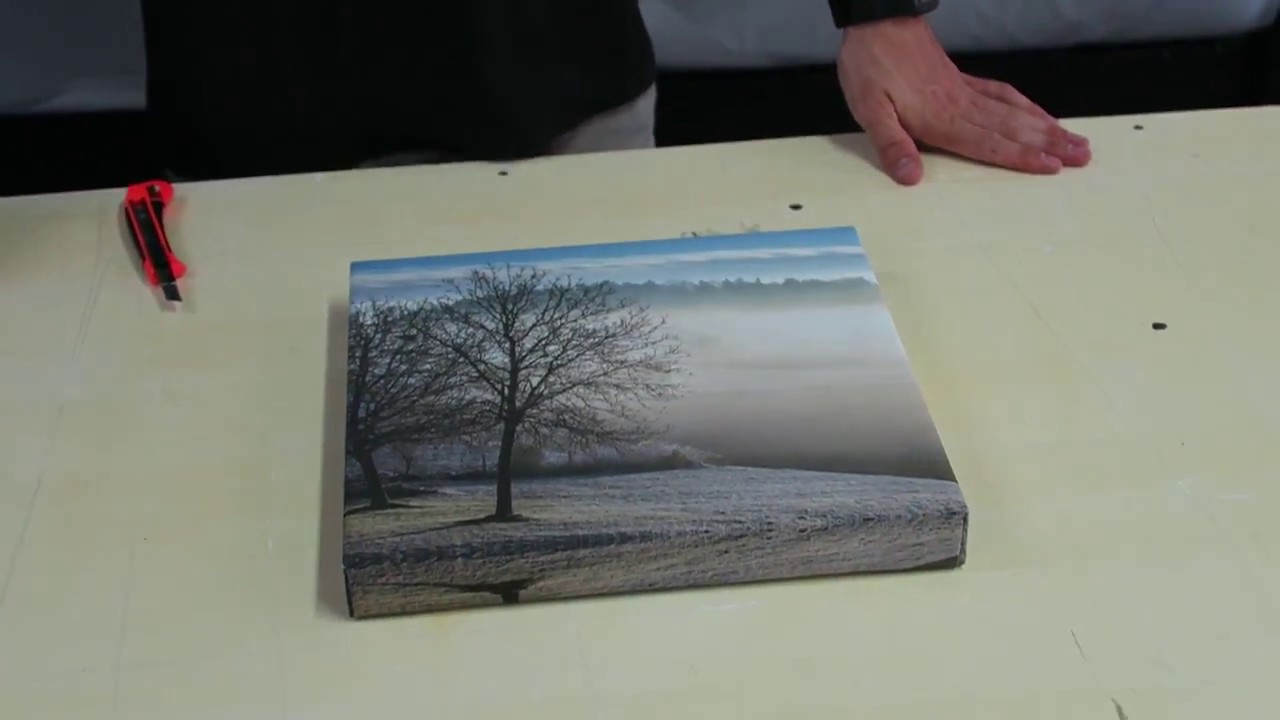 Montaggio tela canvas e telaio