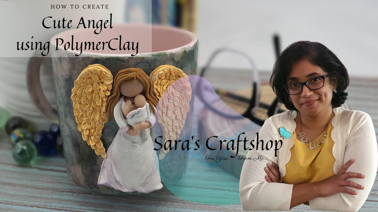 Sarascraftshop | VID:02: How to make an angel using polymer clay
