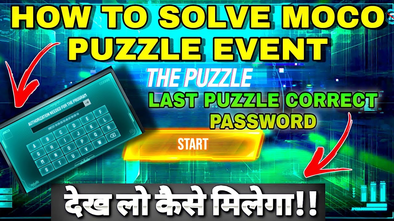 FREE FIRE PUZZLE EVENT | HOW TO COMPLETE MOCO PUZZLE EVENT IN FREEFIRE | MOCO PUZZLE PASSWORD