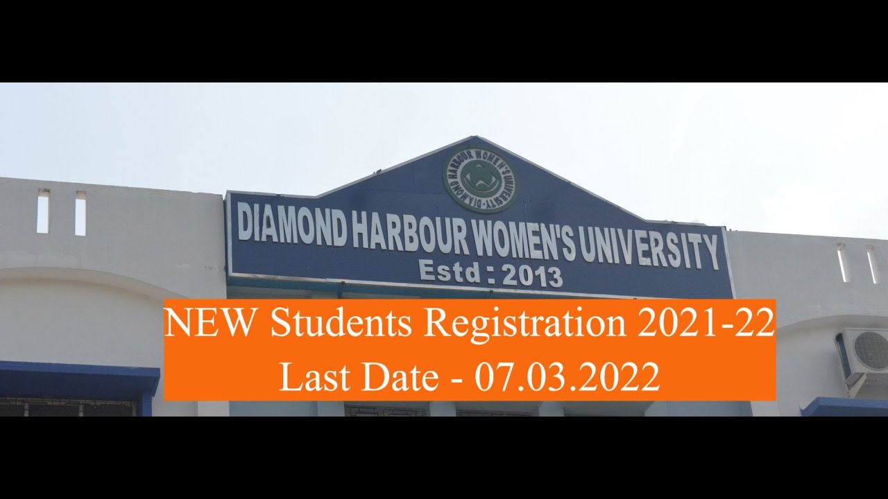 Registration New Student II Diamond Harbour Women's University II Registration M.A. Students, 2022..