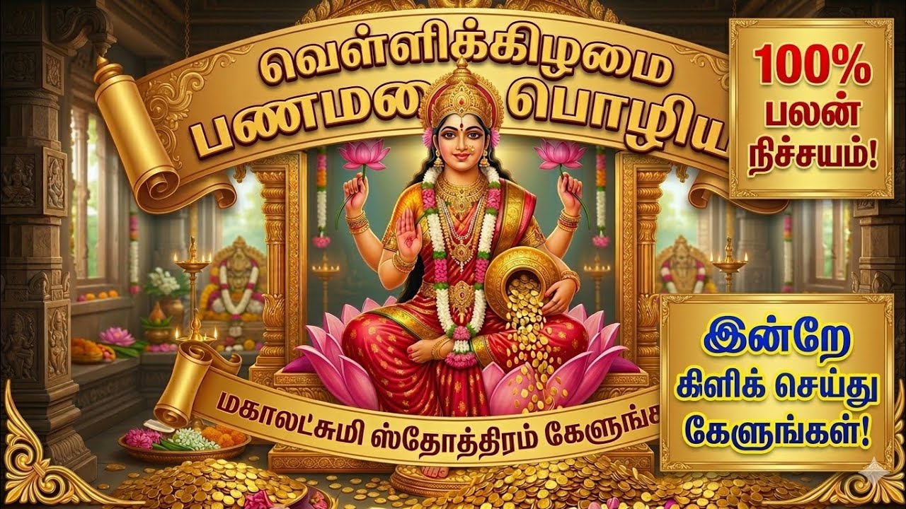 கடன் தொல்லை நீங்க, செல்வம் பெருக மகாலட்சுமி பீஜ மந்திரம் | 108 Times Lakshmi Mantra