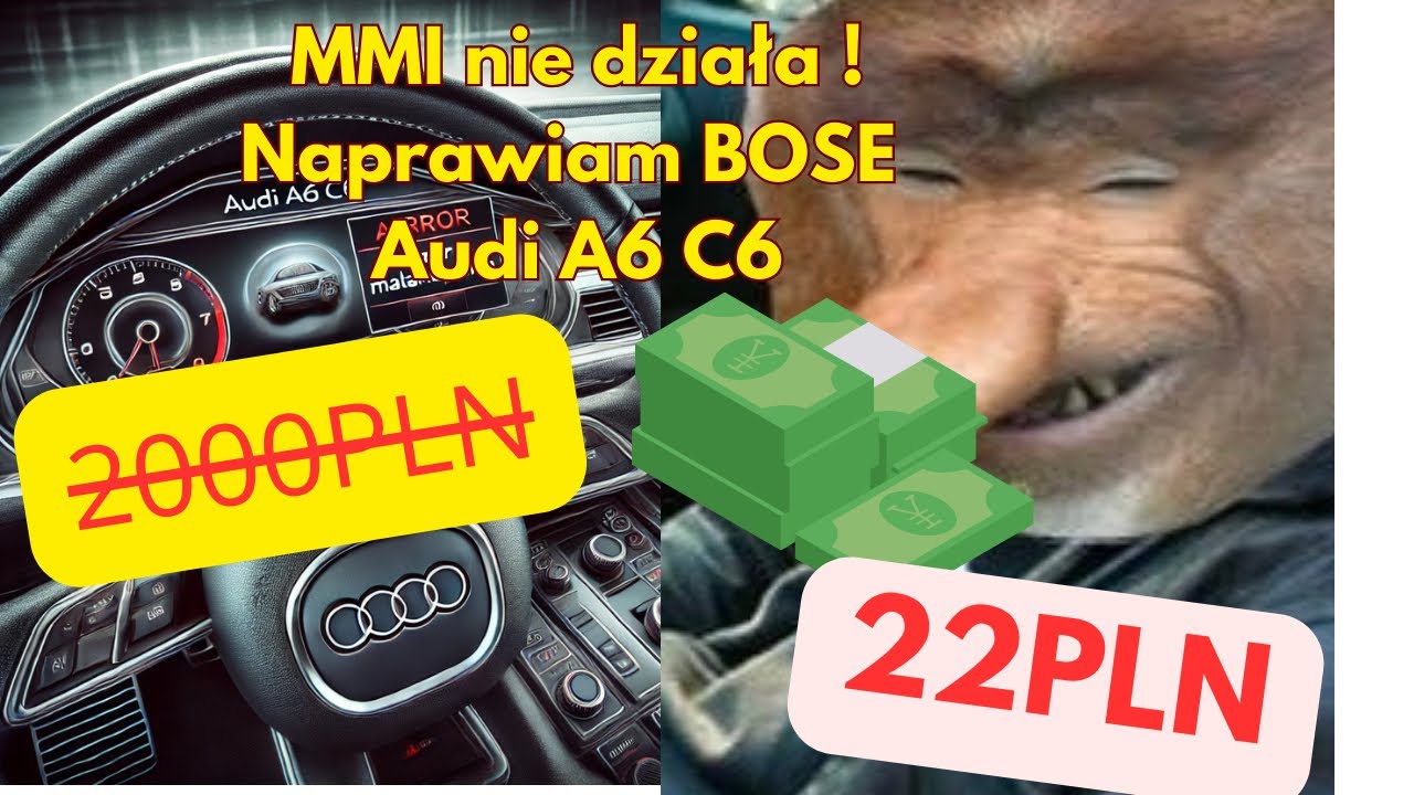 Audi A6 C6 Jak Naprawić MMI BOSE  4F0035223F Pomysł 2025r Motofuzja Naprawia #1