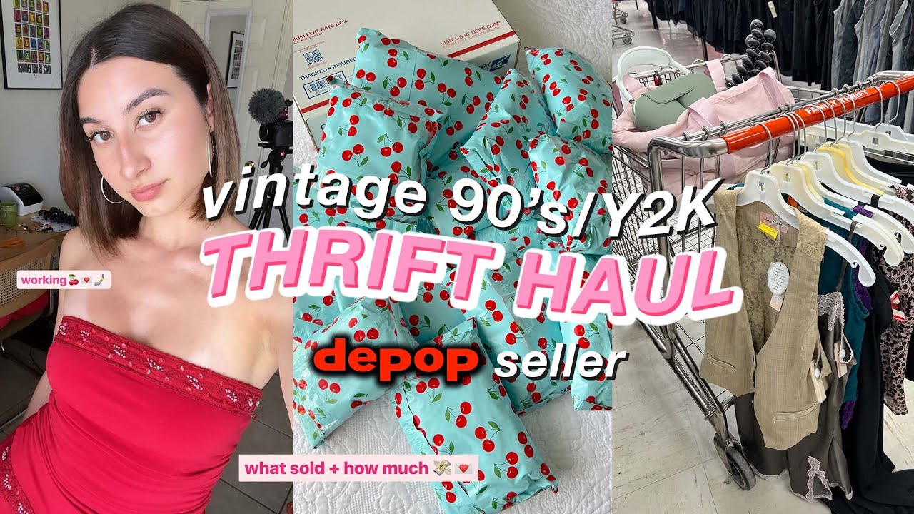 THRIFT WITH ME | 90s/Y2k THRIFT HAUL 🍒🎀💋
