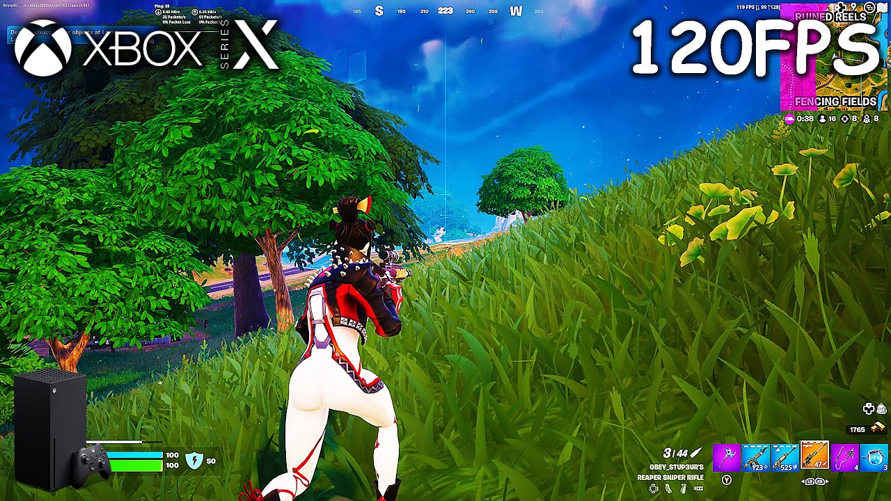 Fortnite Zero Build - Xbox Series X Gameplay (1440p 120FPS)