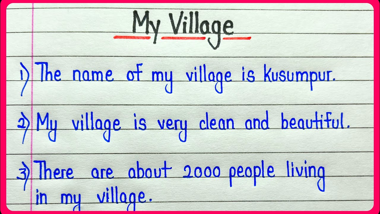10 lines on my village in english || My village essay in english 10 lines