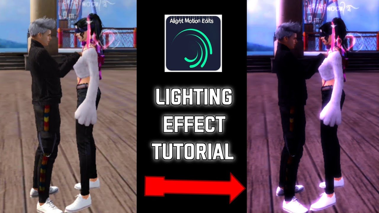 Free fire lighting effect tutorial | alightmotion | ff colour tutorial