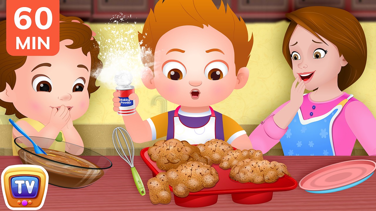 ChaCha learns to make cupcakes + Many More ChuChu TV Good Habits Bedtime Stories For Kids