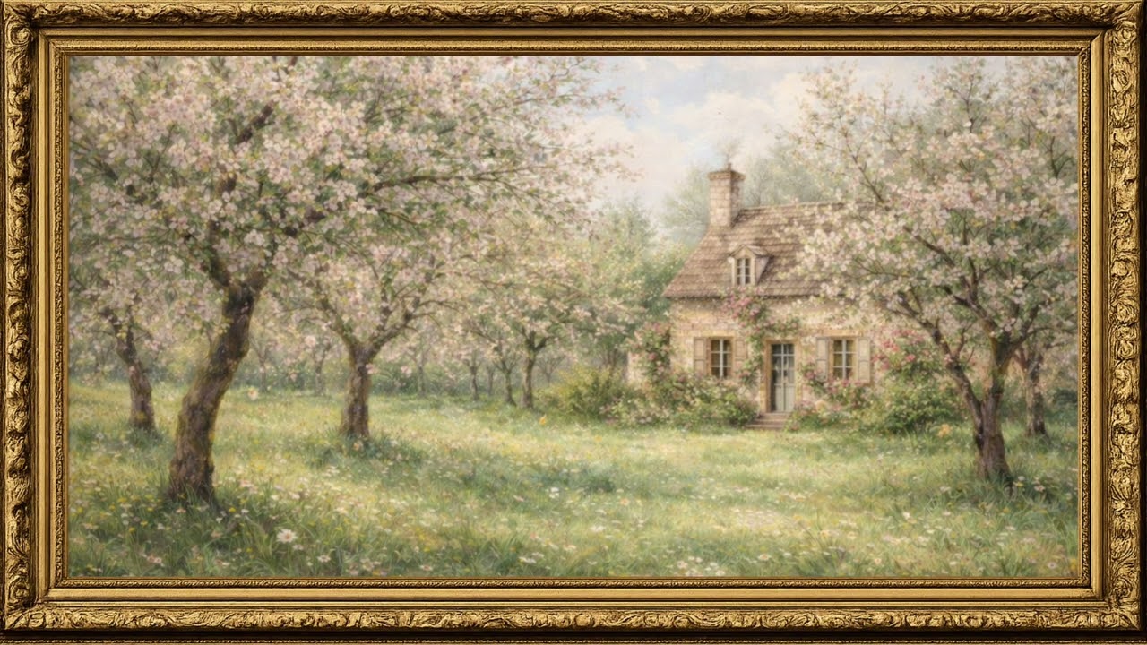 Frame TV Art: Spring TV Background•Vintage Frame TV Art