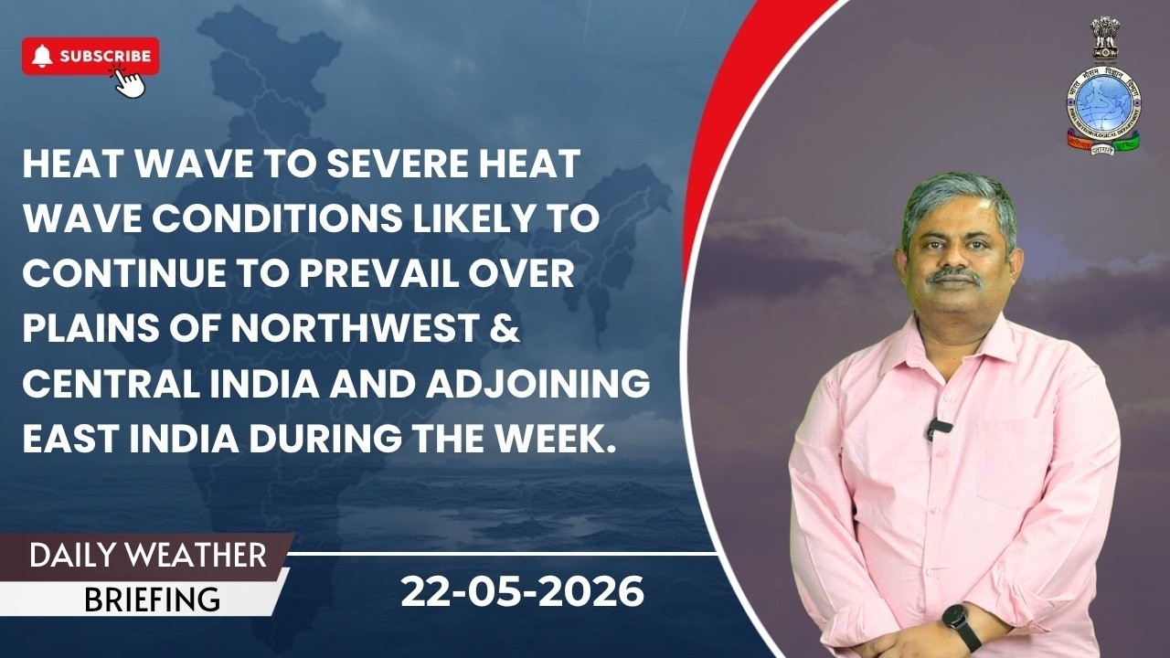 Heat wave to severe heat wave likely over NW, central & East & Peninsular India during next 6-7 days