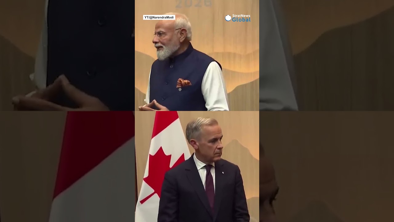 PM Modi holds a meeting with Canadian PM Mark Carney on the sidelines of G7 Summit | #shorts #modi