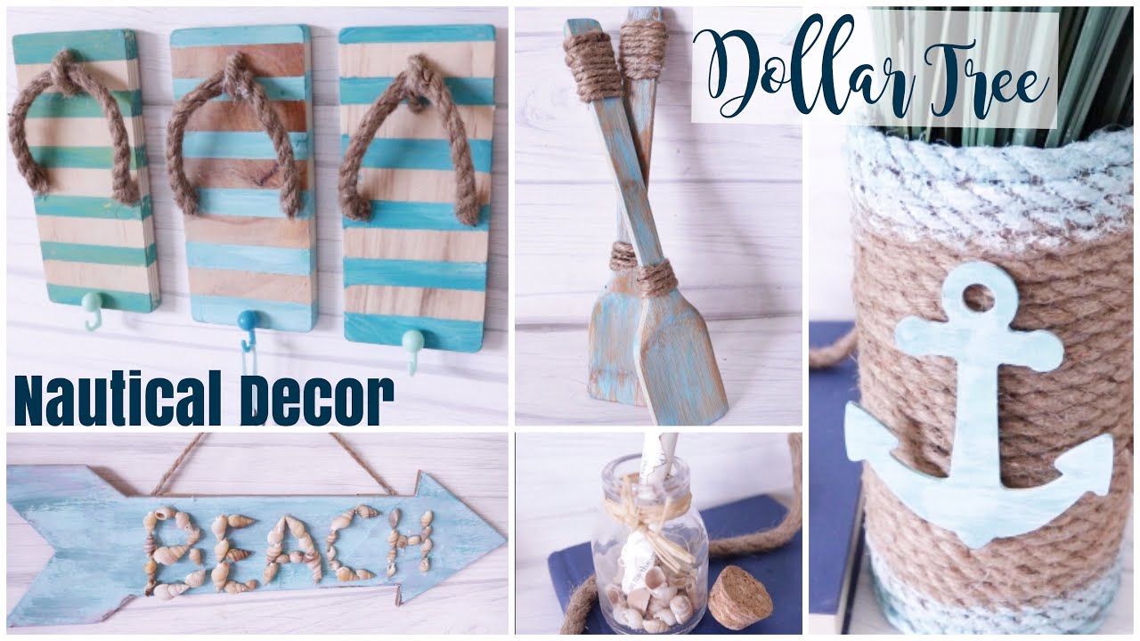 Dollar Tree DIY Nautical Decor | Beach Decor