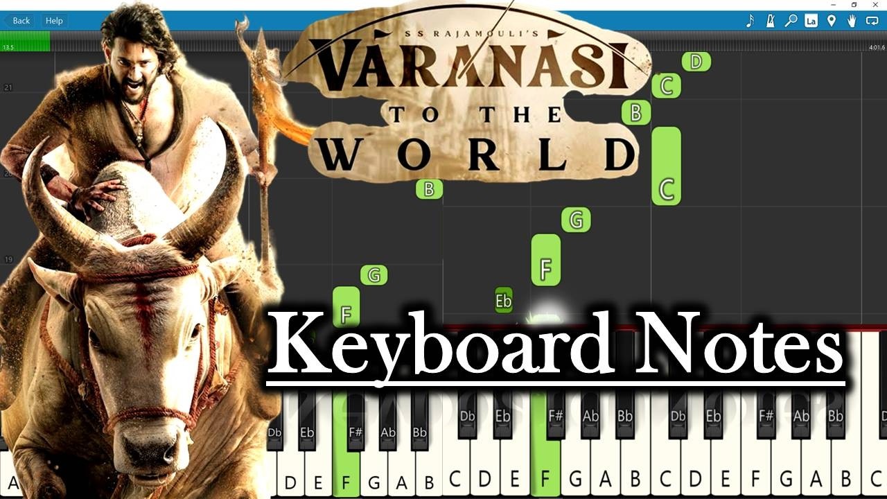Varanasi BGM Keyboard Notes | MM Keeravaani | Mahesh Babu | SS Rajamouli | Easy Piano Tutorial