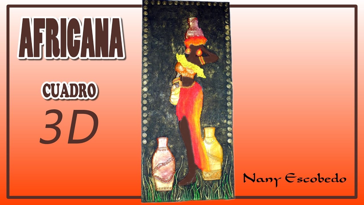 AFRICANA CUADRO 3D