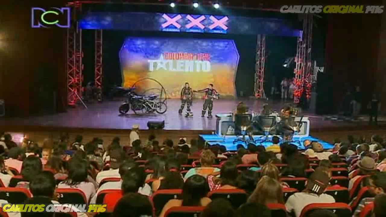 Colombia Tiene Talento - Andres Villa - Sebastian Montoya - Acrobacia en Moto - 16-02-2012.