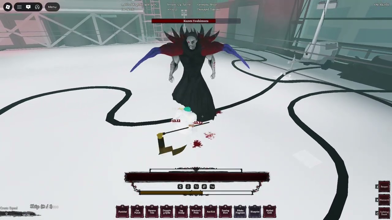 SOLO BOSS FIGHT  KUZEN YOSHIMURA UNDER 7:30 MIN |  GHOUL://RE [ROBLOX]