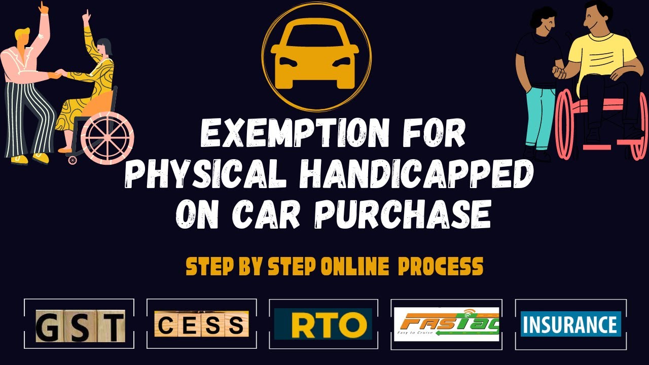 दिव्यांग को नई Car पर 250000 तक की छूट|GST Exempt| RTO Discount | Insurance 50% |Exempted FASTag