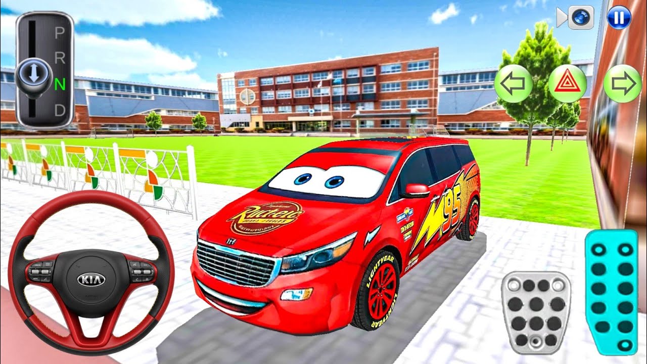 New McQueen Carnival Stuck in School Building - 3D Driving Class - Android/iOS Car Game Gameplay