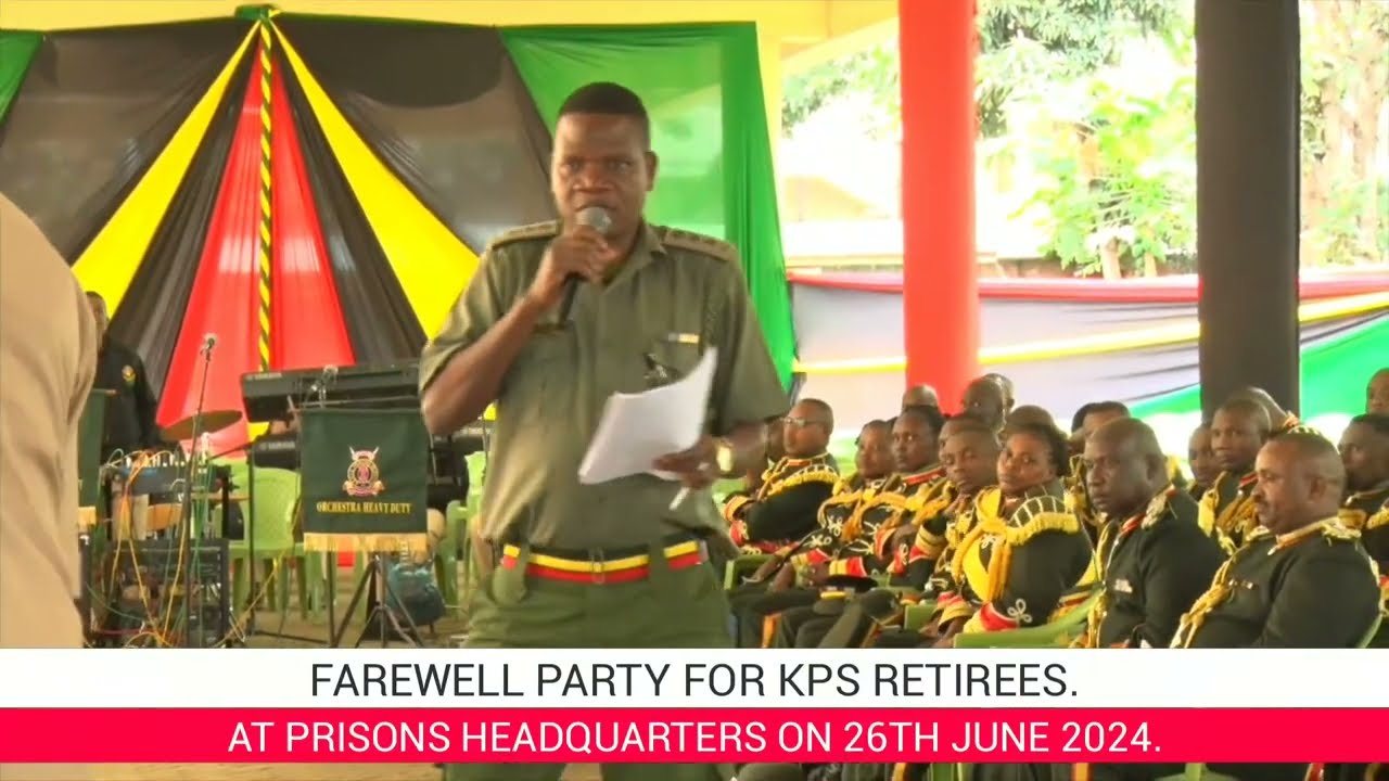 A FAREWELL PARTY HELD ON 26TH JUNE 2024 IN HONOUR OF KENYA PRISON OFFICERS RETIRING FROM THE SERVICE
