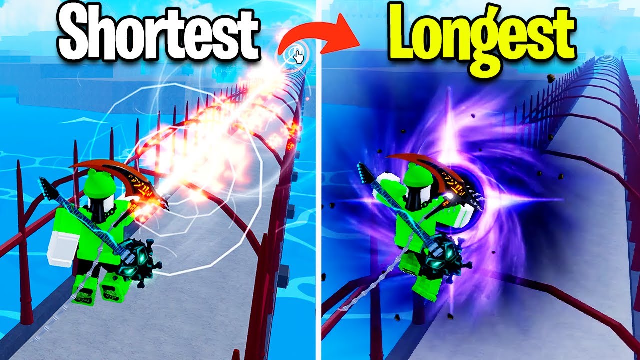 Shortest to Longest Fruit Attacks in Blox Fruits!