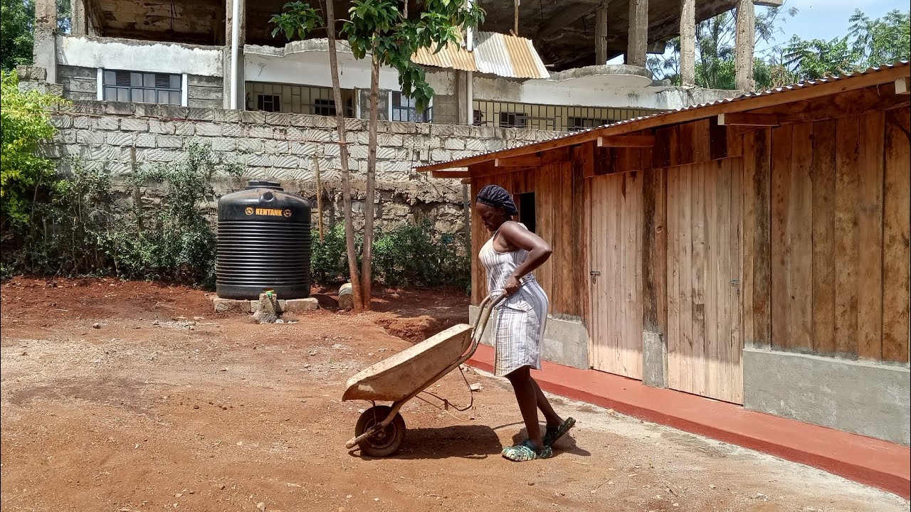 I Have never been exhausted like this before /organizing my backyard /village life in Kenya.