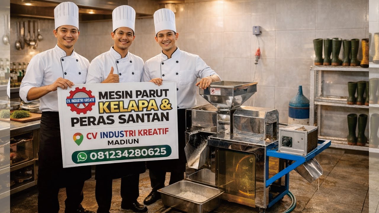 PERAS SANTAN & PARUT KELAPA PENGIRIMAN KE DAPUR MBG - CV INDUSTRI KREATIF 081234280625