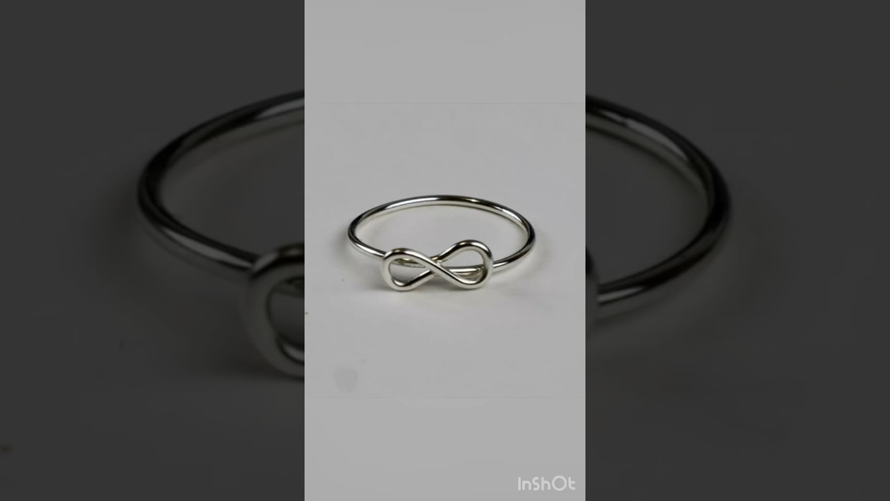 Infinity sign ring made from 18g @beadalon German Style wire. #wirerings #ringmaking #wirejewelry