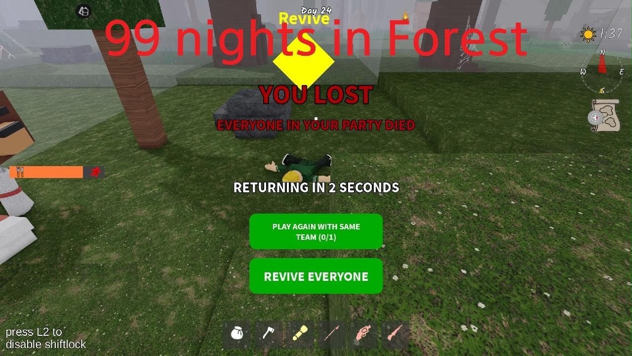 Roblox 99 nights in Forest aatun #1