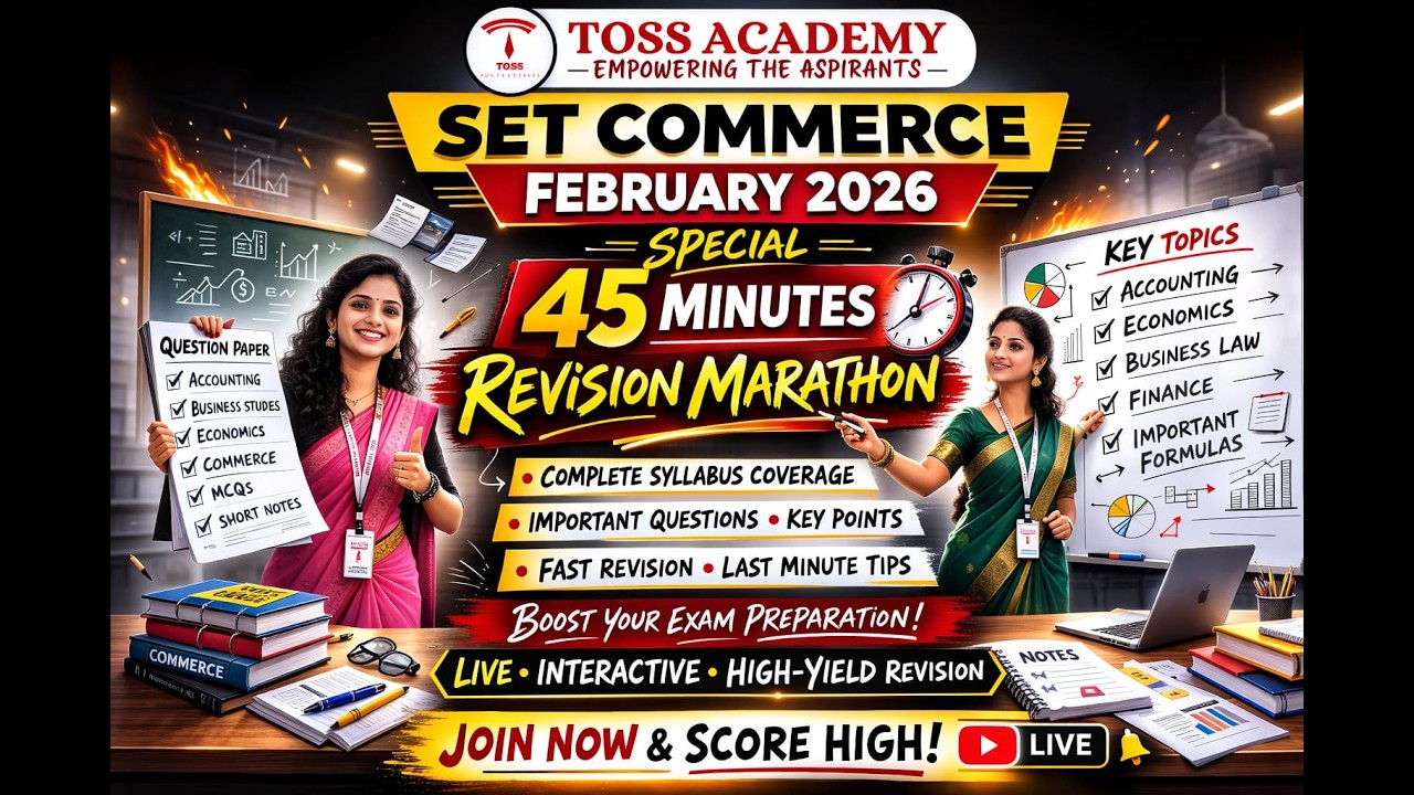 SET Commerce Feb 2026 Marathon Revision | Complete Syllabus in One Shot