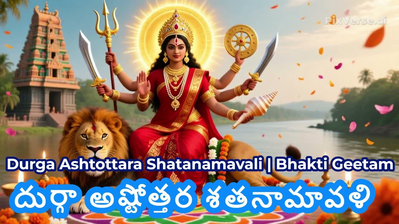🌺 Durga Ashtottara Shatanamavali | దుర్గా అష్టోత్తర శతనామావళి పాట | Powerful Durga Devi Bhakti 🌺