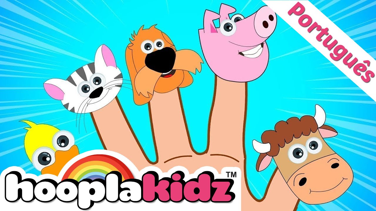 A Família Dos Dedos dos Animais | Músicas Infantis 😺  | HooplaKidz Brasil