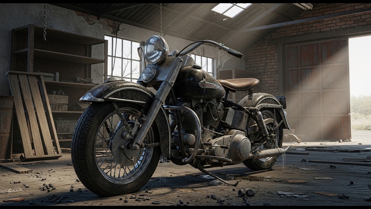 ASMR Bike Restoration | 1947 Harley Knucklehead | Barn Find Rebuild (4K POV)
