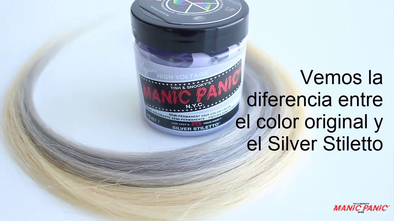 Cómo teñir tu cabello de gris plata con Manic Panic: tinte Silver Stiletto