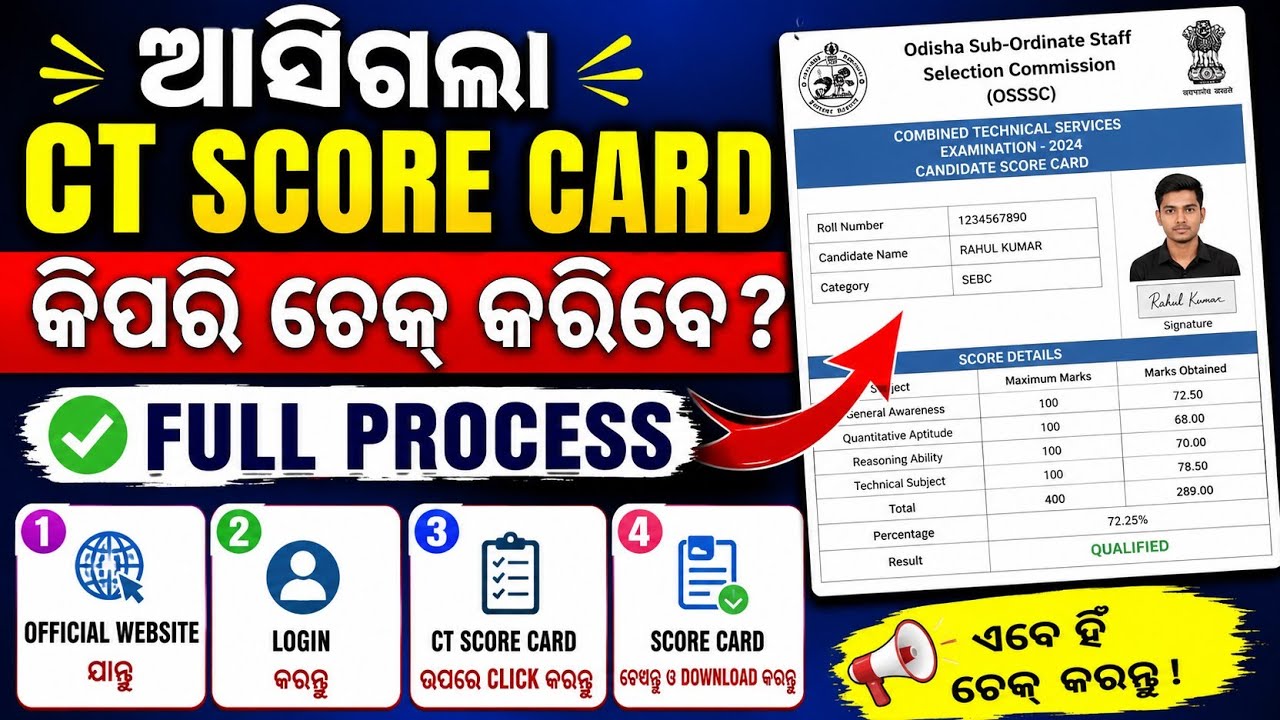 CT Score Card Out | CT Result Check | How To Check CT Result | D.El.Ed Result Out | CT Result 2026