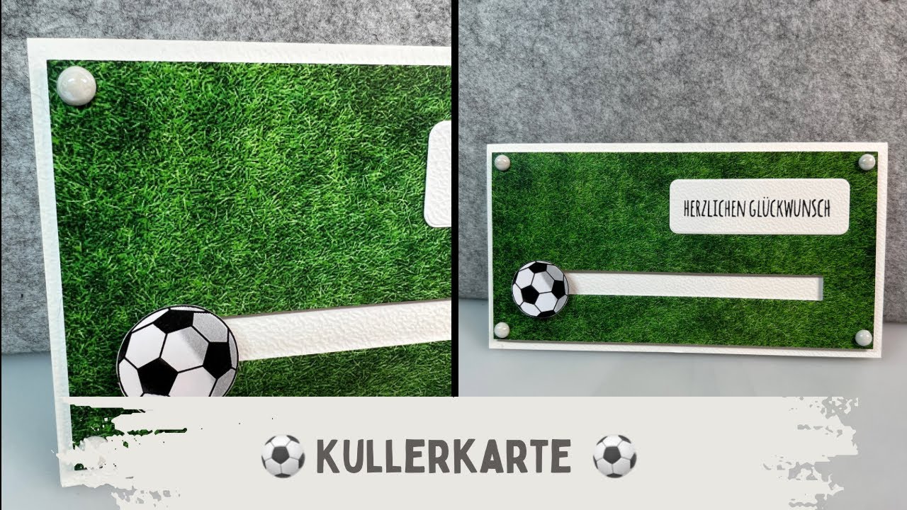 ⚽️ Kullerkarte ⚽️ außergewöhnliche Kartentechnik - Geburtstagskarte