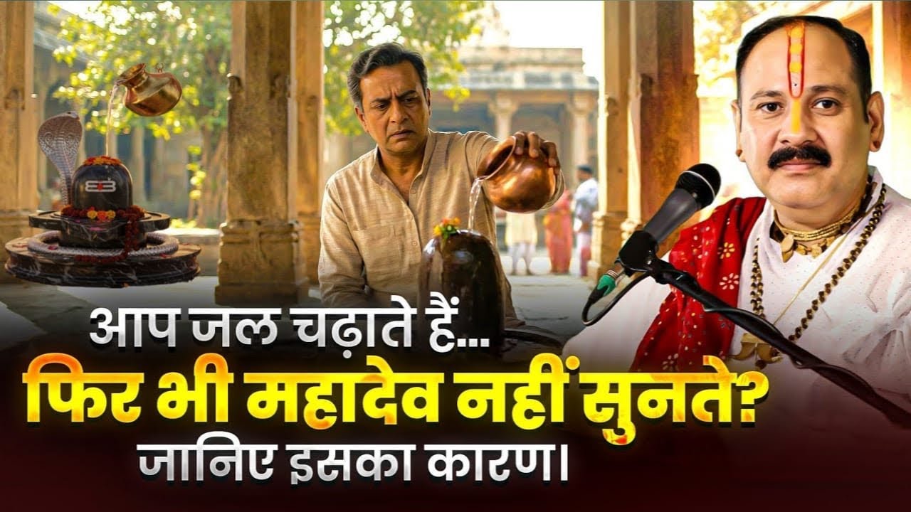 आप जल चढ़ाते हैं… फिर भी महादेव नहीं सुनते? जानिए इसका कारण। @panditpradeepmishraofficial