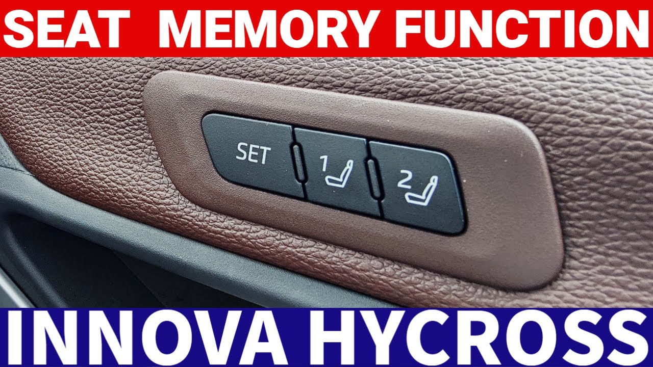 How to use Driver Seat Memory Function in Toyota Innova Hycross 2025 | Operation & Settings #hycross
