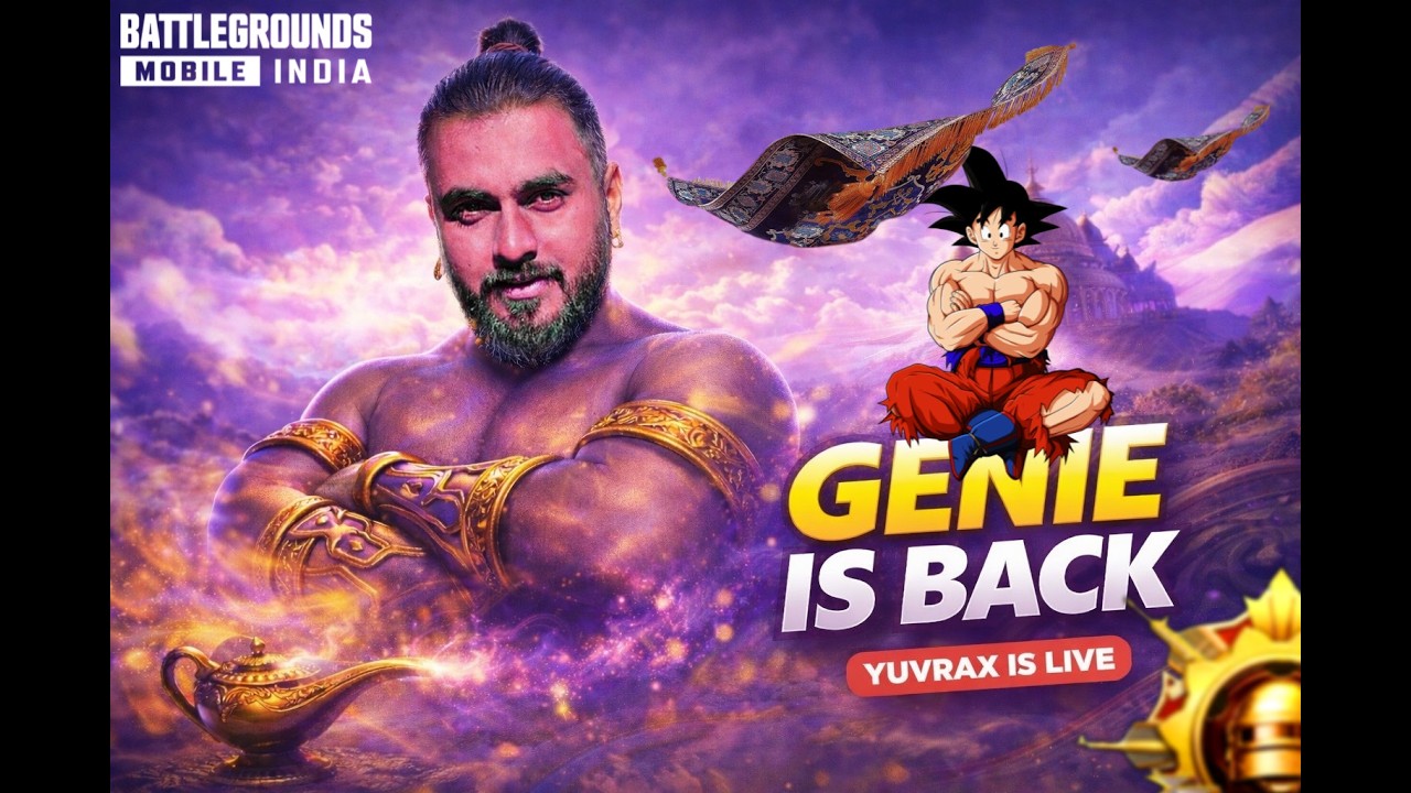 GENIE IS BACK #bgmi #livestream #livestream #newevent #gamingwithyuvrax