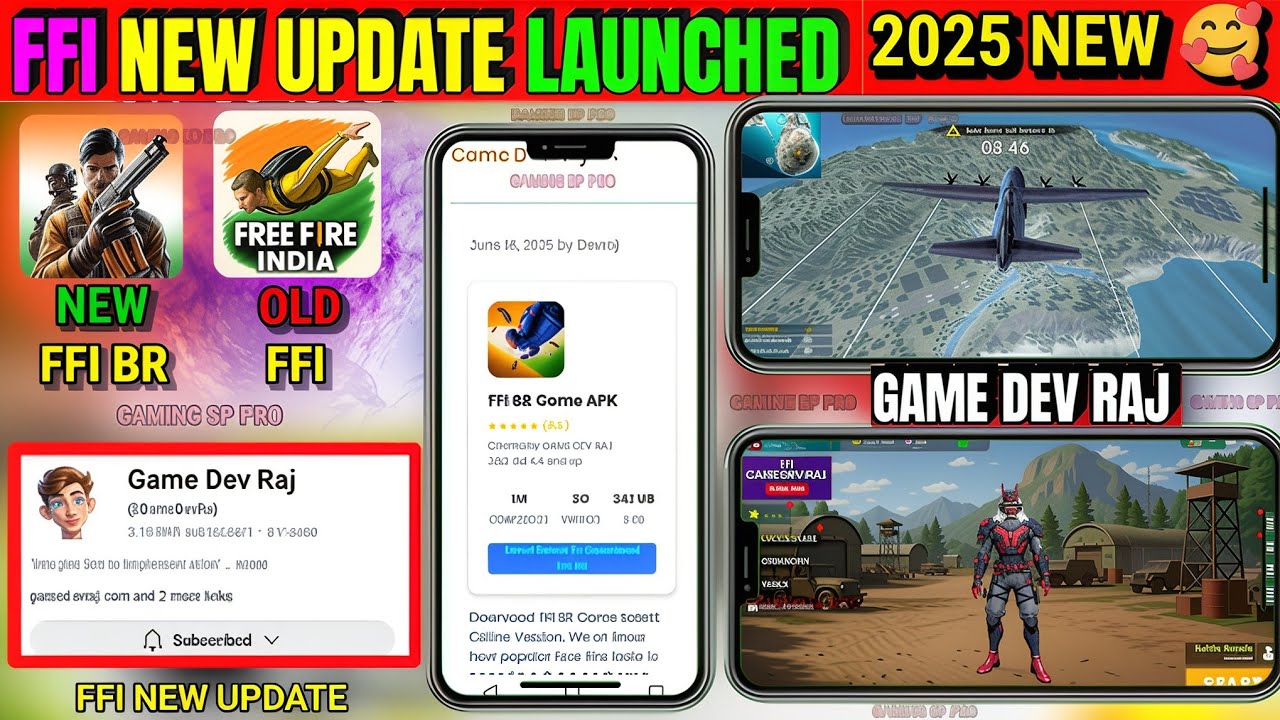 FFI New Update 2025 🔥 | Free Fire India Download Link | Game Dev Raj New Update FFI 🤩Full Explained!