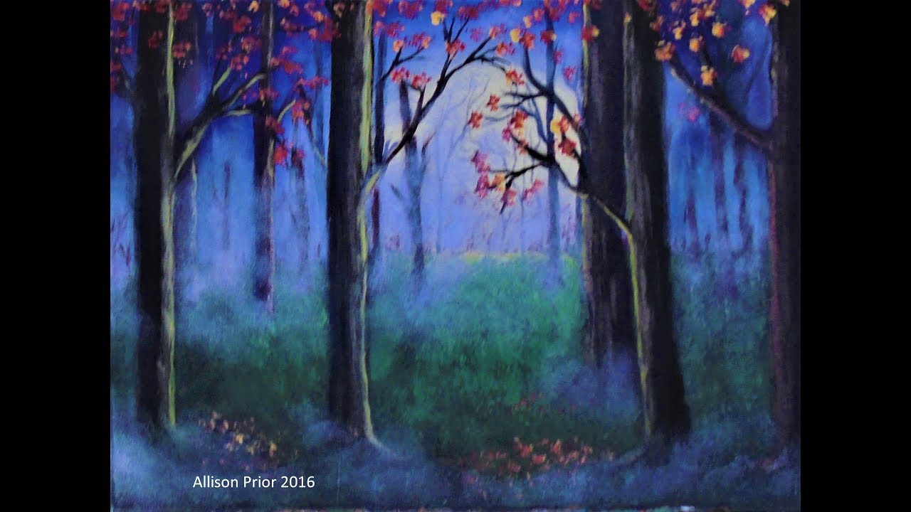 How to Paint a MISTY forest Easy Acrylic Painting for Beginners Step by Step
