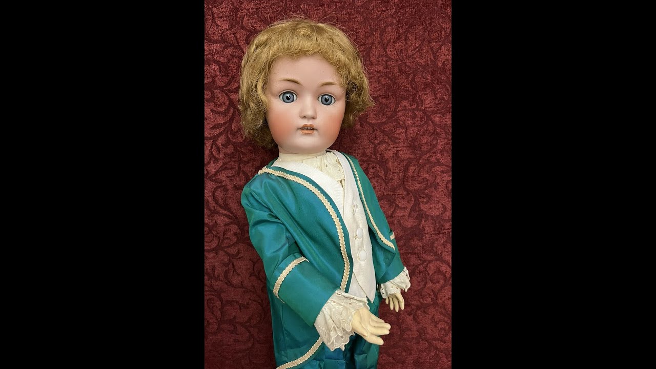 aoyama1235 Antique 24 German Bisque Head Kestner 214 On Fully Jointed Body Boy Doll Cute!