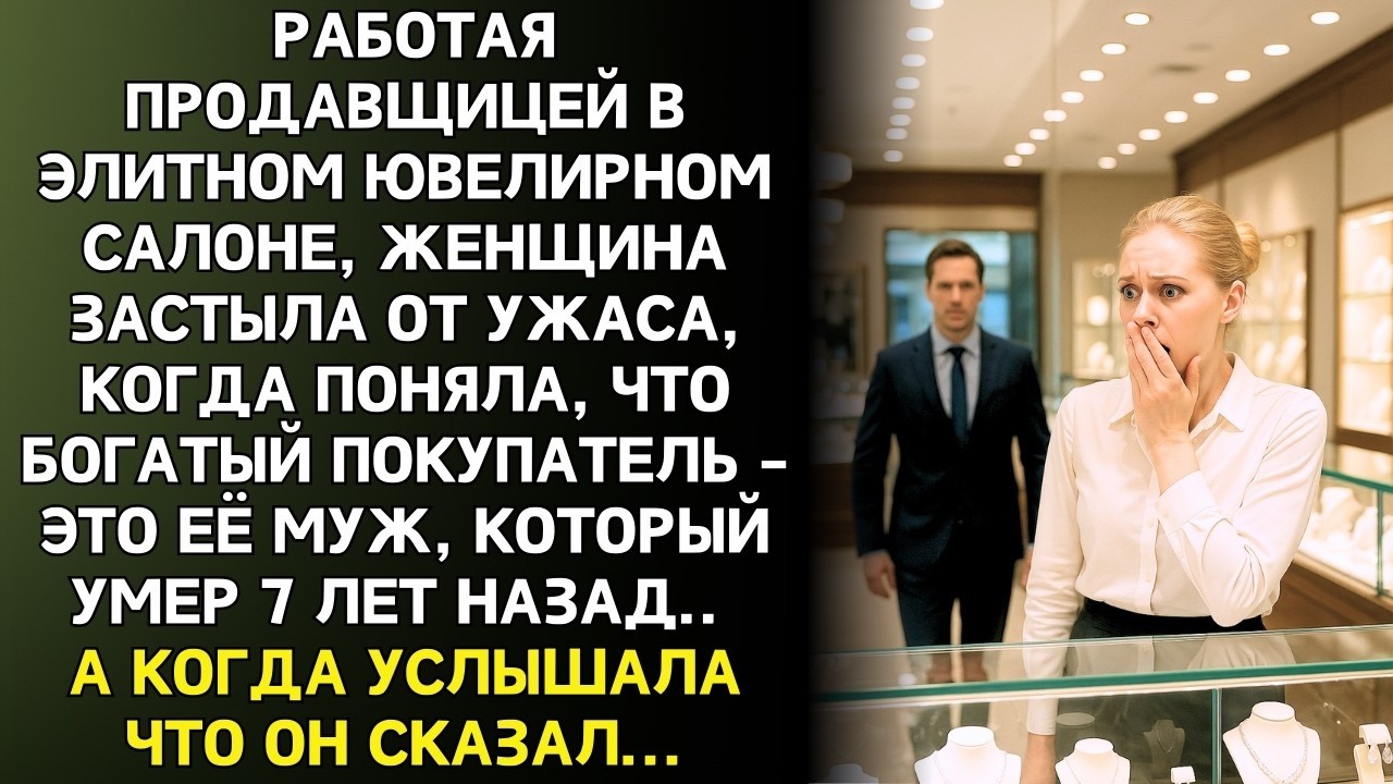 ПРОДАВЩИЦА БЫЛА ОШЕЛОМЛЕНА, КОГДА ЕЁ якобы погибший МУЖ ЗАШЁЛ В ЮВЕЛИРНЫЙ МАГАЗИН где она работала